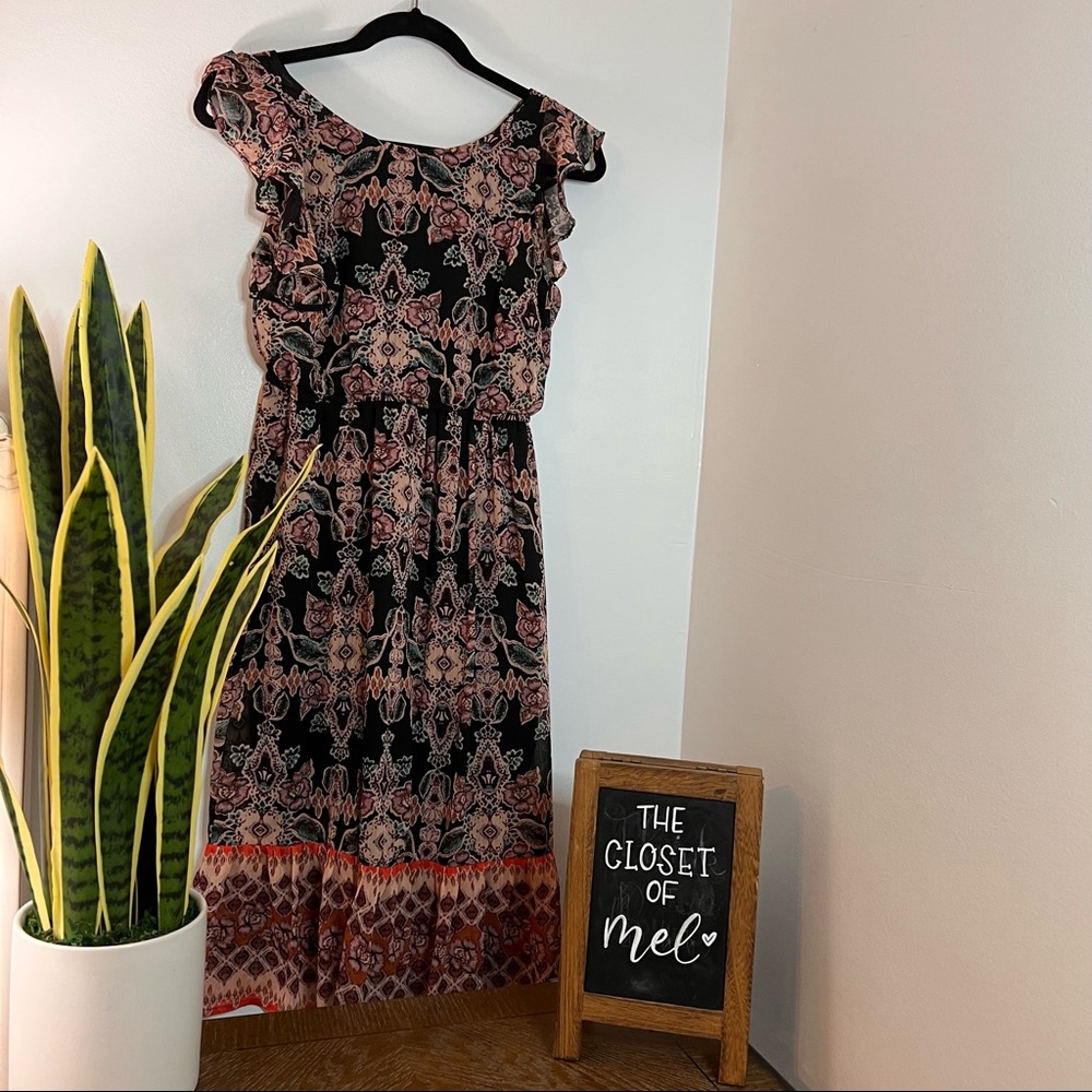 Black Floral Dress